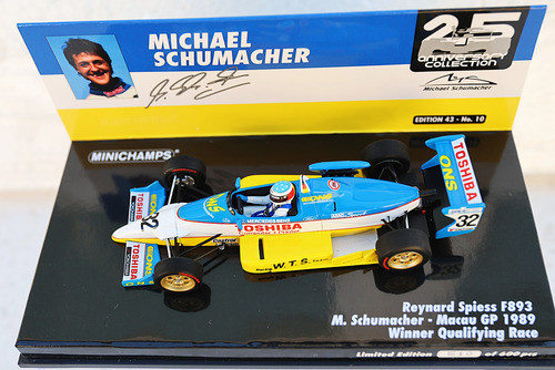 Reynard Spiess-f893-gp Macau-1989-micheal Schumacher-1/43