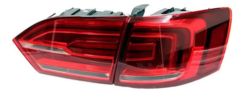Kit Lanterna Traseira Jetta 2011 12 13 2014 Com Led 4 Peças