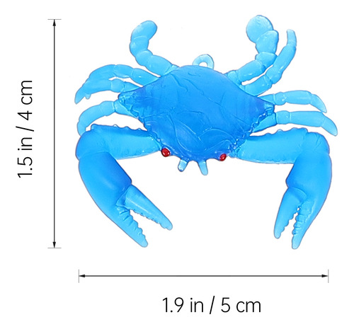 12 Minianimales Marinos De Simulación De Cangrejos Con Forma