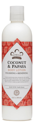 Nubian Heritage  locion De Coco Y Papaya  13 oz