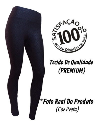 Imagem 3 de 7 de Calça Legging Tecido Suplex Poliamida Linha Premium Ref. 801