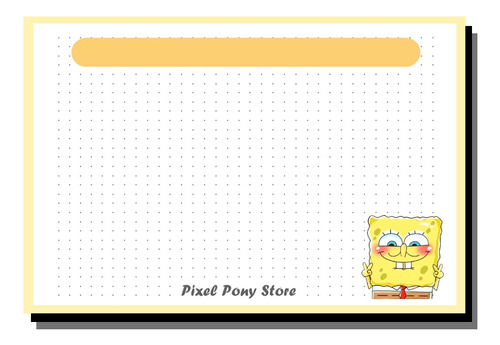 Flashcard - Bob Esponja 1 Fichas Bibliográficas