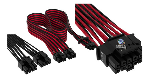 Cable Corsair Pcie Gen 5 Individual Premium Sleeve.12 Nuevos