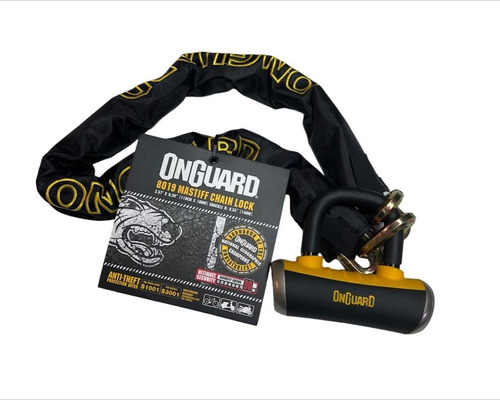 Cadena Con Candado Para Moto Bici Onguard Mastiff Avant