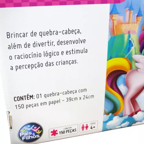 Quebra Cabeça Rainbow 150 Peças - Pais e Filhos