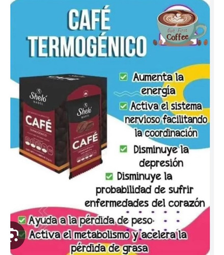 Café Termogénico Reductor Sheló Nabel - 15 Sobrecitos