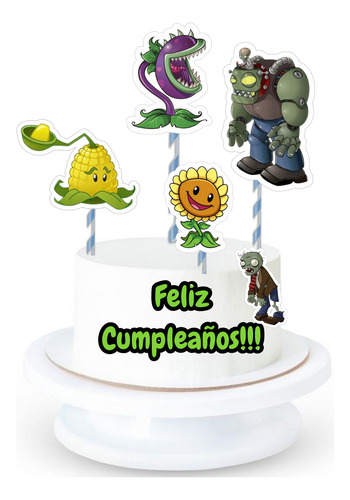 Kit Imprimible Cumpleaños Candy Bar Plants Vs Zombies Pvz
