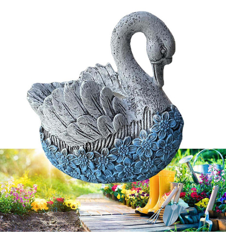 Animal Swan Planta Jardinera Adornos De Jardín Personalidad