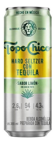 Bebida Hard Seltzer Topo Chico Tequila 355 Ml