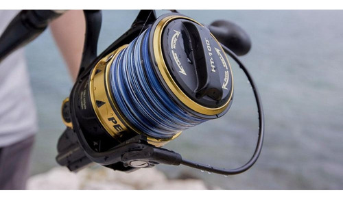 Reel Penn Spinfisher 6 5500lc 100% Metalico Lance De Costa Color Negro/dorado Lado De La Manija Derecho/izquierdo