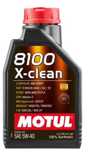 Aceite Motor Auto Motul 8100 5w40 Xcess 100% Sintétic 1l