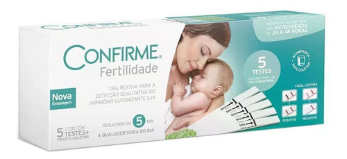 Confirme Teste De Fertilidade Feminina C/ 5 Tiras Reagentes