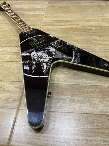 Guitarra Fly V Dean Old Skull ! Fotos Reais !