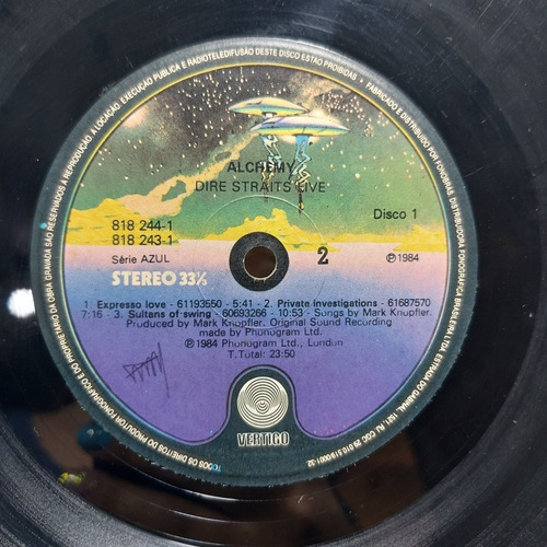 Vinil Lp Dire Straits Alchemy Live Duplo