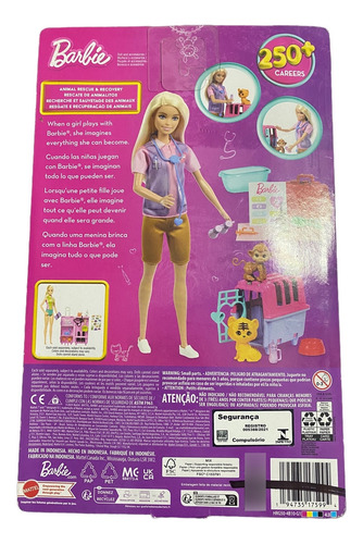Muñeca Barbie Profesiones Rescate De Animalitos, Profesiones (Usado)