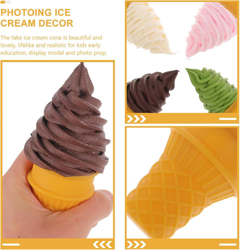 Modelo De Helado Artificial: 4 Piezas De Simulación De...