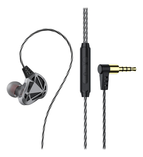 Auriculares Intrauditivos Con Cable De 3,5 Mm Gris