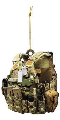 2pzs Colección Llaveros En Forma De Camuflaje Equipo Militar