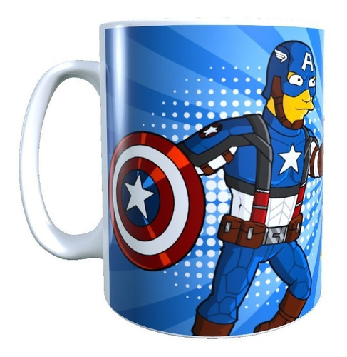 Tazón Taza Dia Del Padre, Papá, Heroe, Capitan Simpson