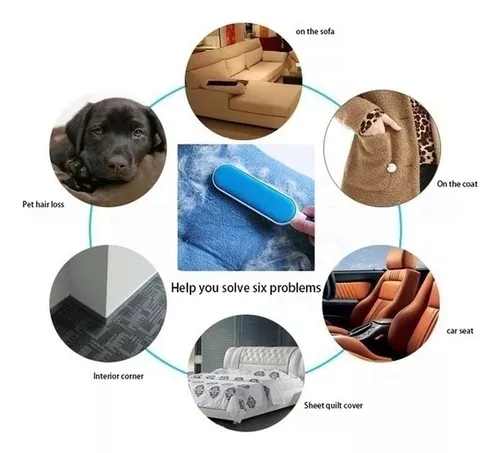 Cepillo Quitapelos para Perros y Gatos, Portátil, Reutilizable,  Autolimpiante, Cepillo Quitapelos, Cepillo para Alfombras, Quitapelos para  Mascotas, Ropa/sofá/coche/cama/alfombra
