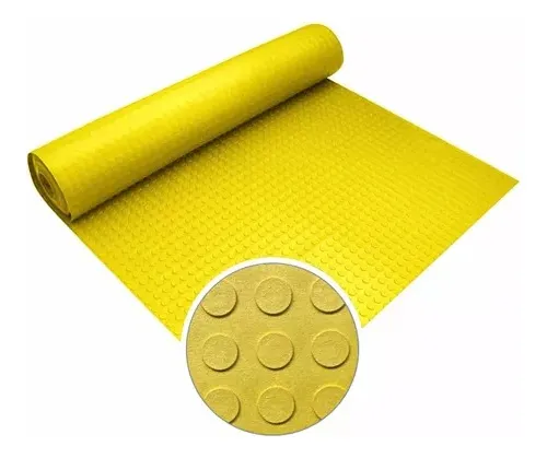 comprar 10m Piso Moeda Emborrachado 3mm X 1 Metro Largura Amarelo