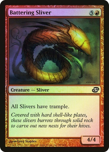 Magic Mtg Battering Sliver Planar Chaos (foil)