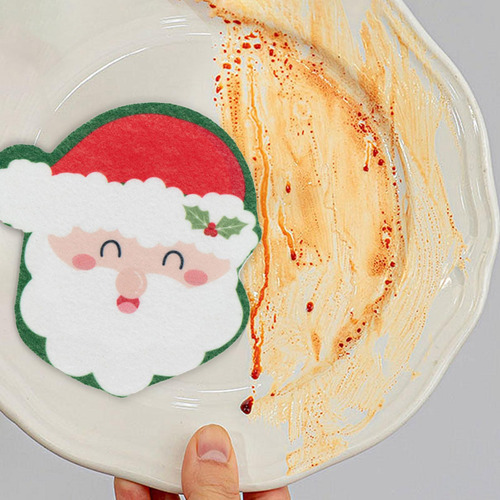 Paño De Cocina Impreso Suministros De Limpieza Papá Noel