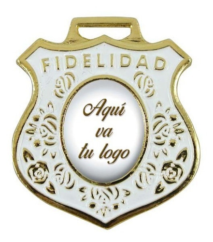 Medalla Fidelidad Rosas Personalizable Con Foto Y Pintada