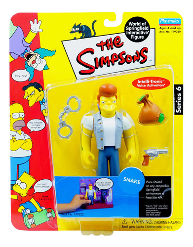 Playmates The Simpsons World Of Springfield Series 6 Snake