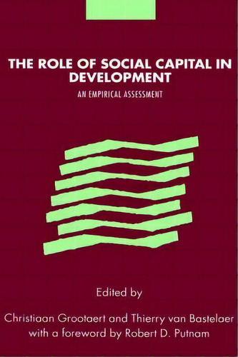 The Role Of Social Capital In Development, De Robert Puttnam. Editorial Cambridge University Press, Tapa Dura En Inglés