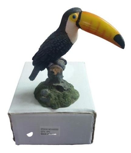 Adorno De Resina Tucan  13 Cms