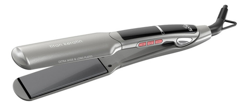 Plancha de cabello GA.MA Italy X-Wide Digital Titan Keratin gris 110V/220V