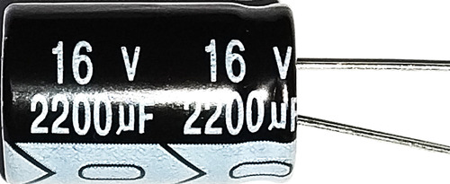 Capacitor Eletrolítico 2200uf X 16v 105° Kit Com 5 Peças