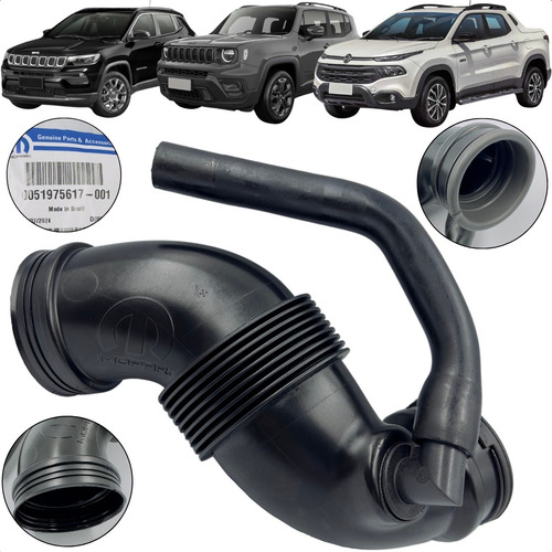 Mangueira Filtro Ar Fiat Toro Renegade Compass 2.0 Diesel