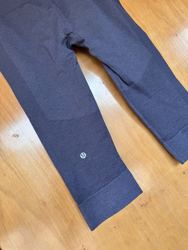Leggings Deportivos Lululemon Original Capri Talla 10 Azul (Usado)