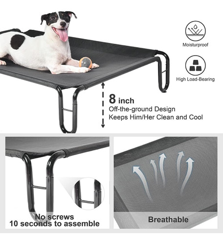 Cama Exterior Elevada Para Perros - Cama Elevada Para Per...