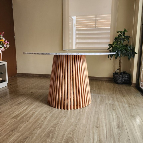 Mesa De Comedor Marmol Modelo Vela De Nordico Nativo