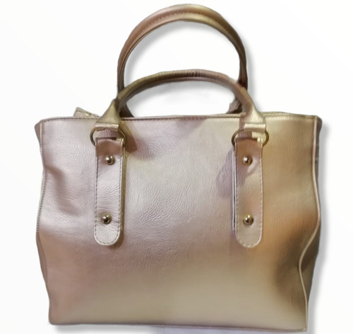 Imagen 1 de 2 de Bolsa De Dama M B17 Palo De Rosa Brillo