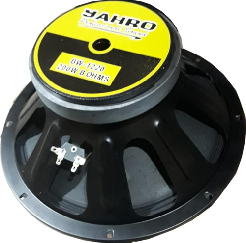 Imagen 4 de 5 de Parlante Woofer Jahro 12 PuLG 8 Ohms 200w Ala Tela
