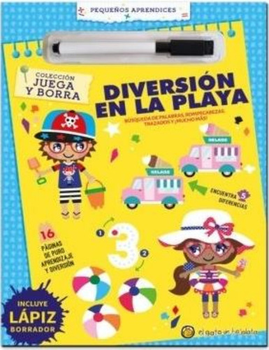Diversion En La Playa *juega Y Borra* El Gato De Hojalata