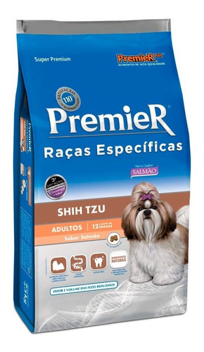 Ração Premier Para Cães Adultos Shih Tzu Sabor Salmão 1kg