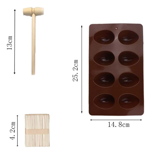 Conjunto De Picolé De Chocolate H Diy