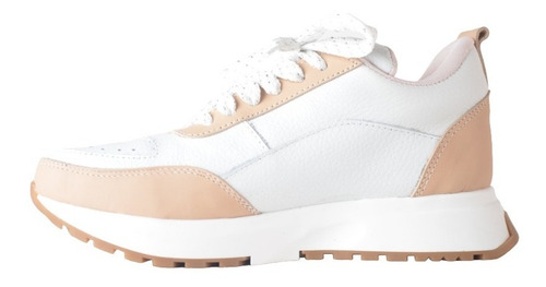Imagen 5 de 8 de Zapatillas Urbanas De Cuero De Mujer Livianas Laki - Ferraro