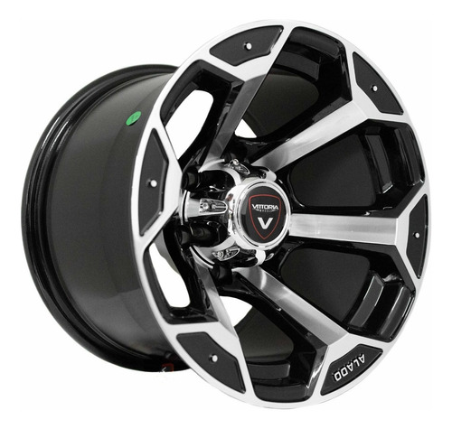 Rodas 15 Offroad Tala 10 Offset Negativo - 6x139 Troller 4x4 Cor Preto Com Diamantado