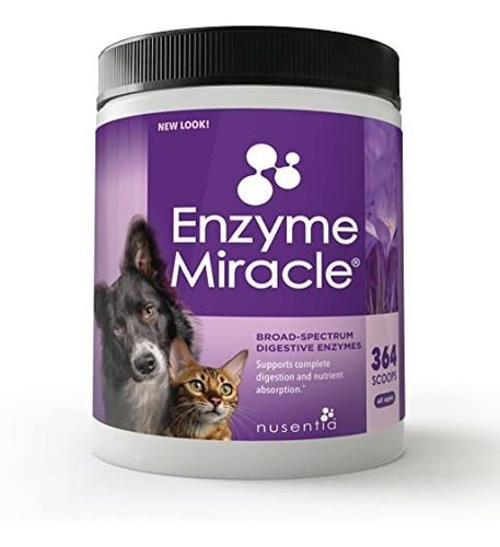 Nusentia Enzimas Para Perros Y Gatos - Enzyme Miracle - Sist