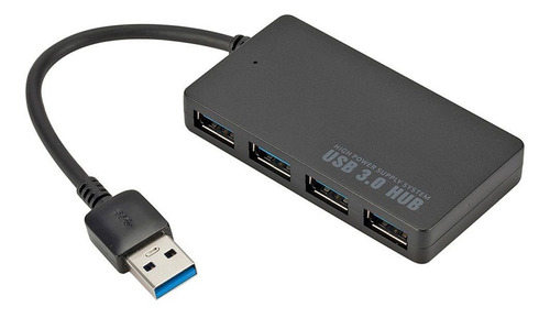 Imagen 1 de 10 de Hub 4 Puertos Usb 3.0 5gbps Mac - Pc - Win- Linux