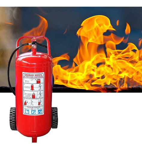 Extintores Móviles Con Ruedas, Mxkfi-002, 50kg, Clase A,b,c