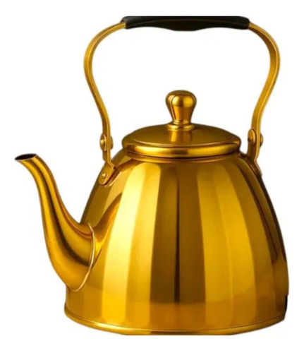 Chaleira Dourada Com Infusor 1,5l Indução Chaleira Bule