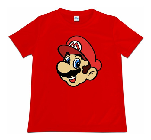 Franela Camisa Niño Luigi Super Mario Bros 100% Algodon
