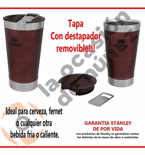 Vaso Stanley Con Tapa y Destapador